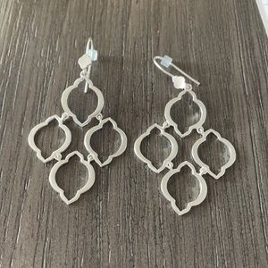 Stella & Dot silver earrings